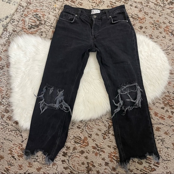 𝅺free people distressed cropped pants - Picture 12 of 14